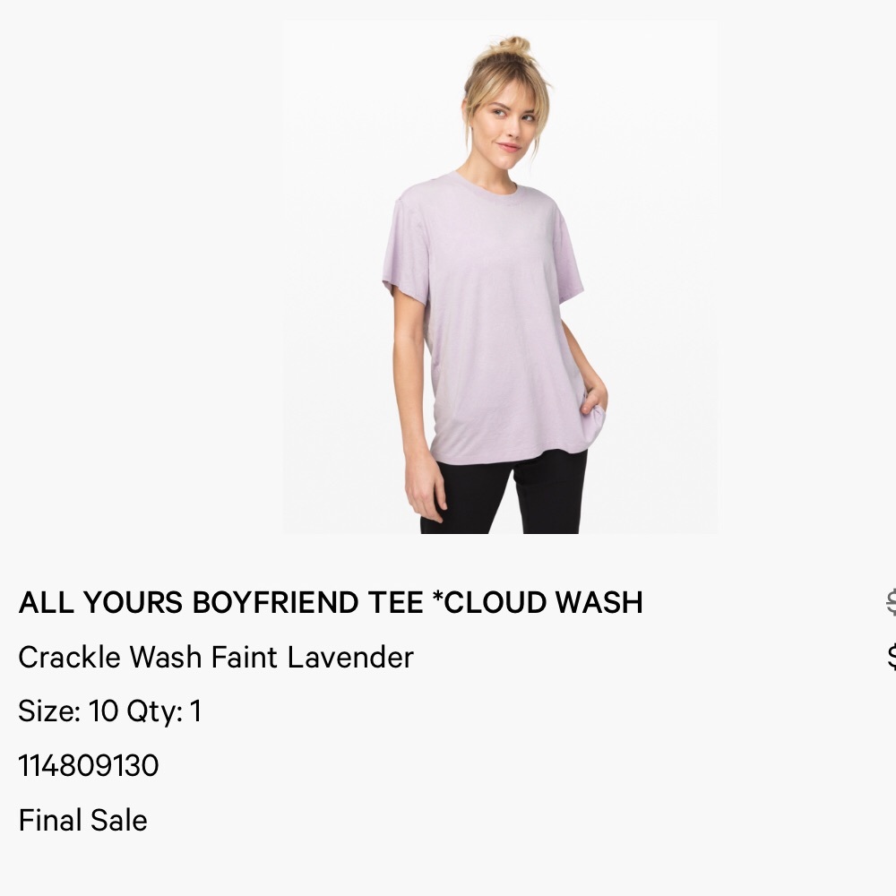 LuluLemon All yours boyfriend tee